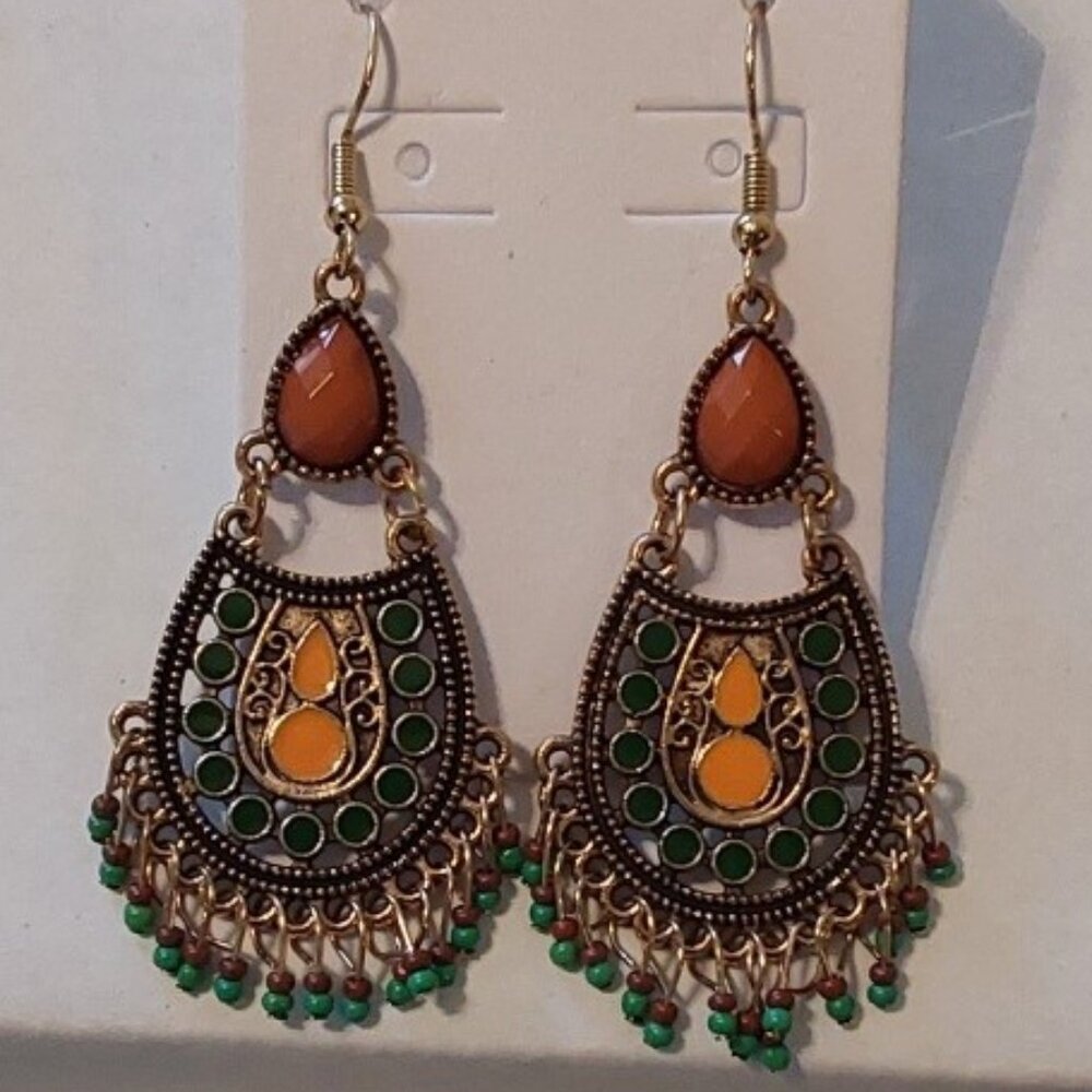 Beautiful Bohemian beaded earrings
